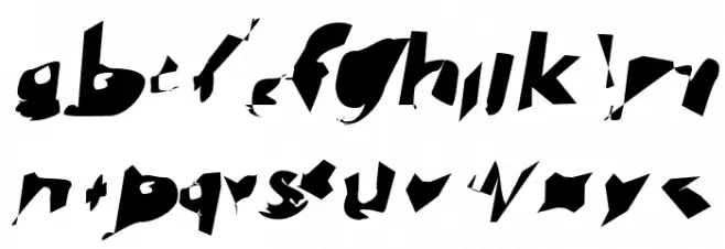 Electrical Snow Extended Oblique Schriftart Kleinbuchstaben