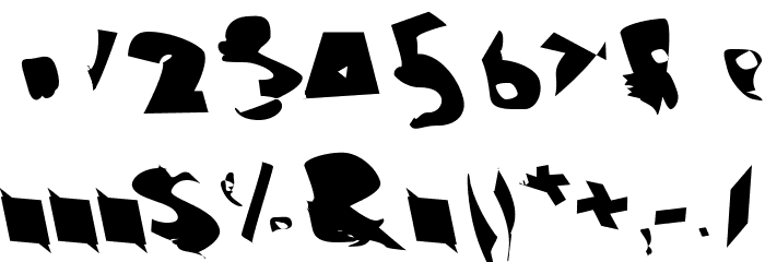 Electrical Snow Extended ReverseOblique Font OTHER CHARS