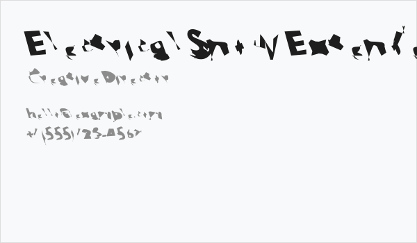 Electrical Snow Extended ReverseOblique Business Card