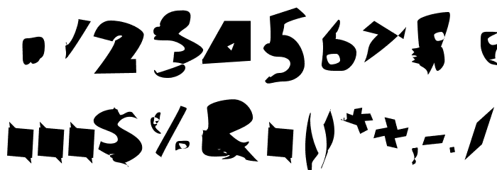 Electrical Snow Extended Font OTHER CHARS