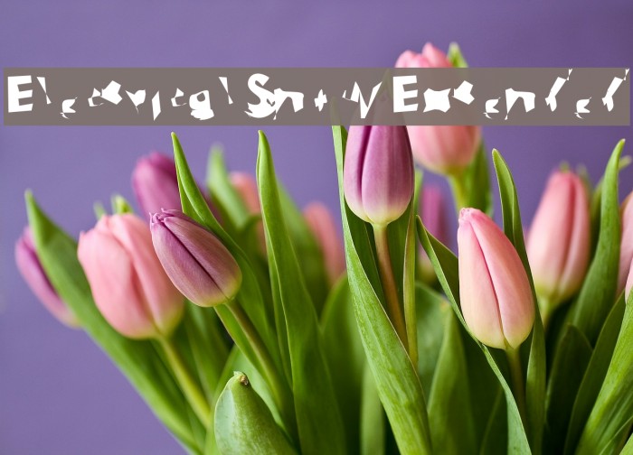 Electrical Snow Extended Font examples