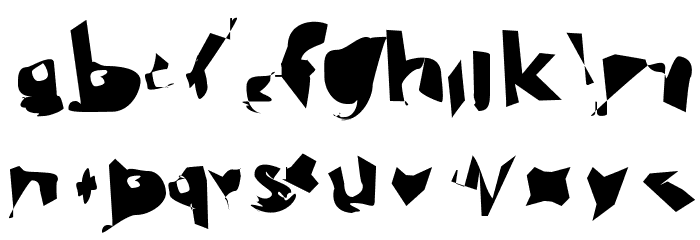Electrical Snow Extended Font LOWERCASE