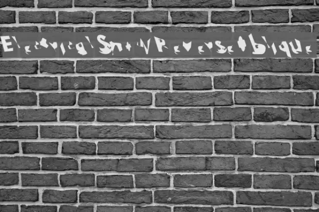 Electrical Snow ReverseOblique Font examples