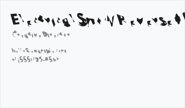 Electrical Snow ReverseOblique Business Card