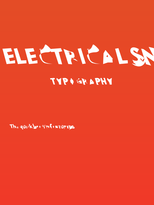 Electrical Snow ReverseOblique Poster