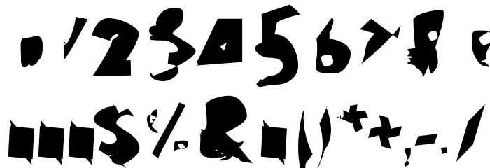 Electrical Snow Font OTHER CHARS