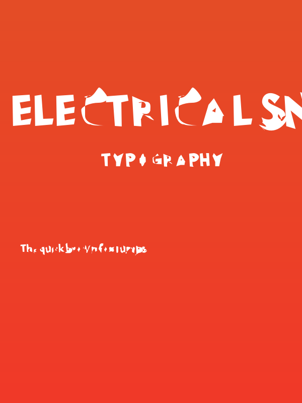 Electrical Snow Poster