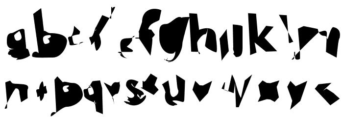 Electrical Snow Font LOWERCASE