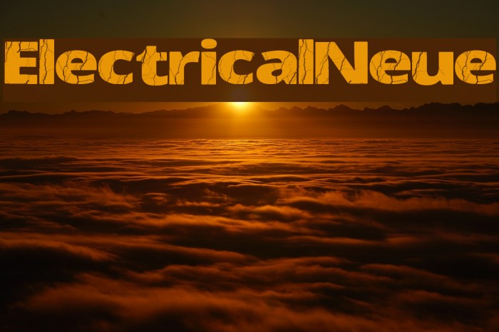 ElectricalNeue Font examples