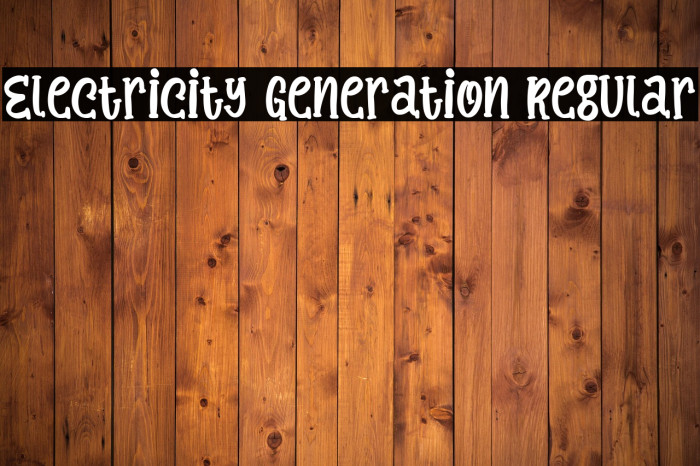 Electricity Generation Regular Example 2