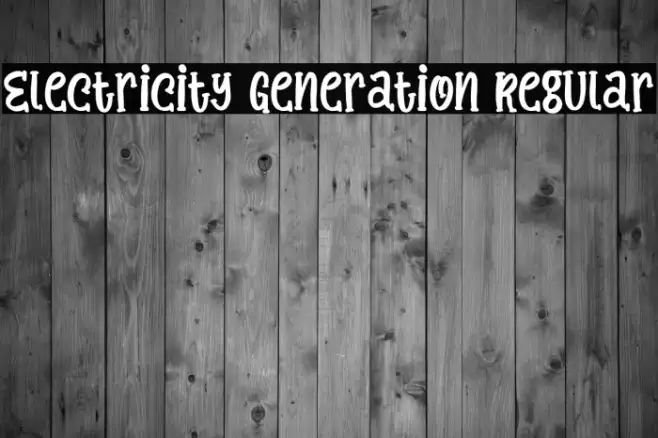 Electricity Generation Regular Example 2