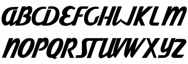 Electricity Personal Use Regular Font Litere mari
