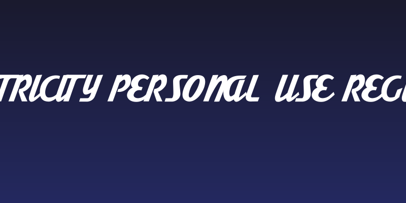 Electricity Personal Use Regular Social Header