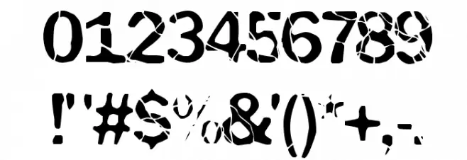 Electrickle Font OTHER CHARS