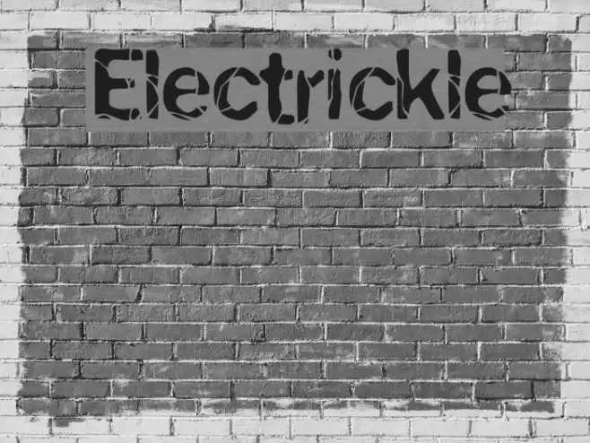 Electrickle Font examples