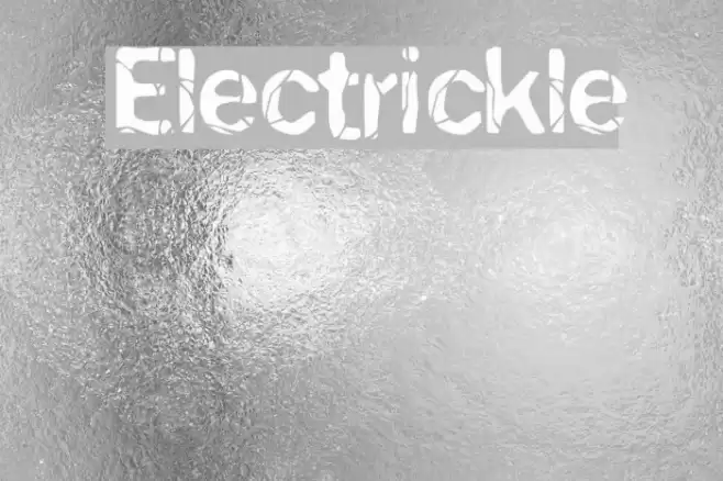 Electrickle Font examples