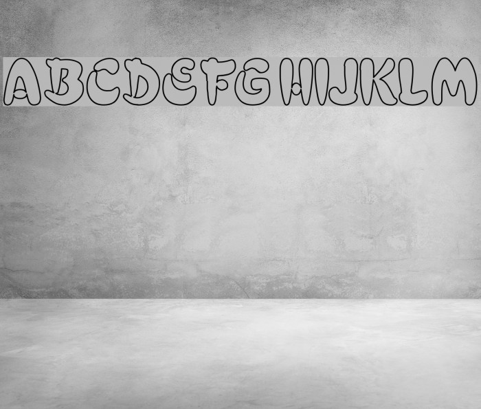 Electrik Hollow Font examples