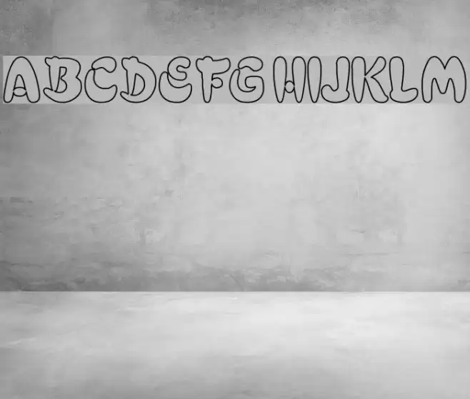 Electrik Hollow Font examples