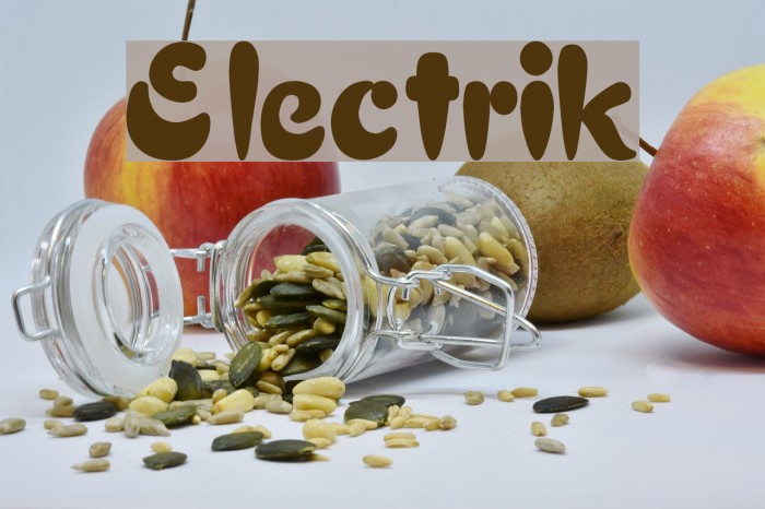 Electrik Font examples