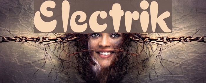 Electrik Font examples