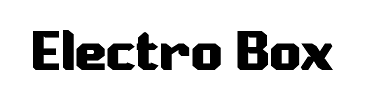 Electro Box  フリーフォントのダウンロード