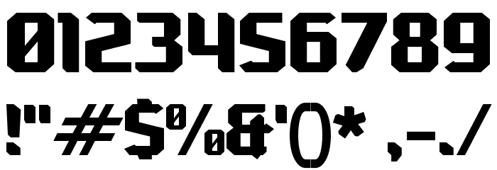 Electro Box Font OTHER CHARS