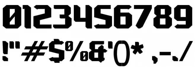 Electro Box Font OTHER CHARS