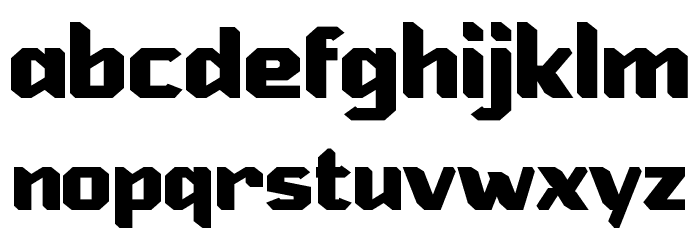Electro Box Font LOWERCASE