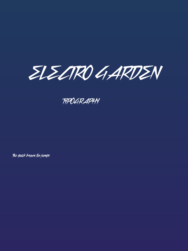 Electro Garden Poster