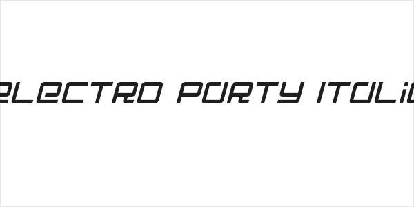 Electro Party Italic Logo