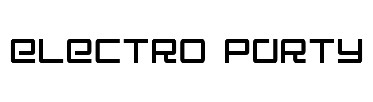 Electro Party  Frei Schriftart Herunterladen