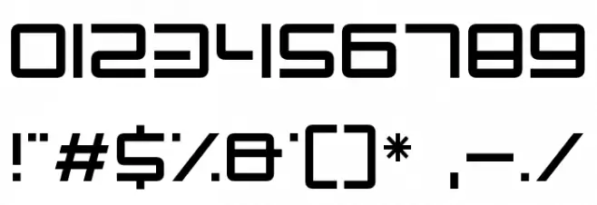 Electro Party Font OTHER CHARS