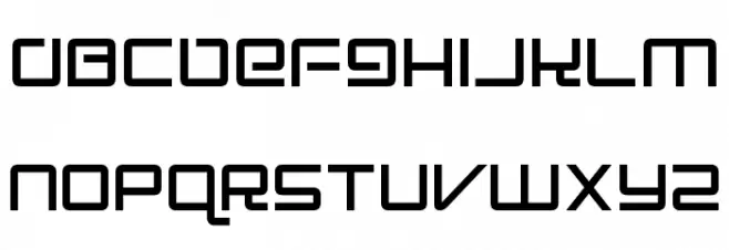 Electro Party Schriftart Groß