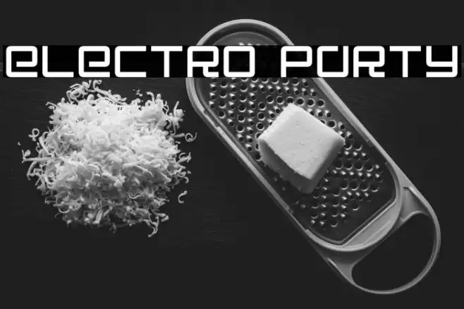 Electro Party Font examples