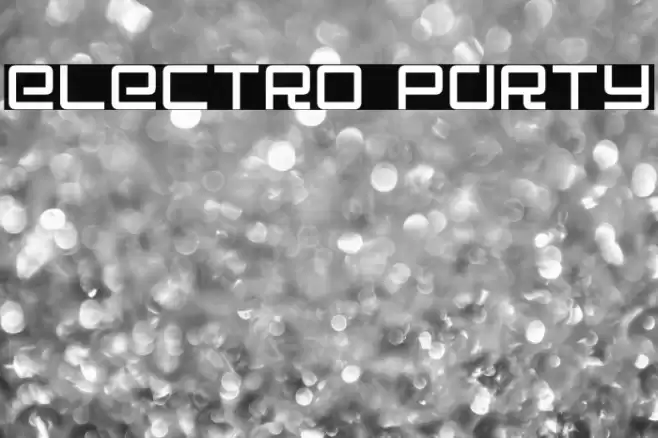 Electro Party Font examples
