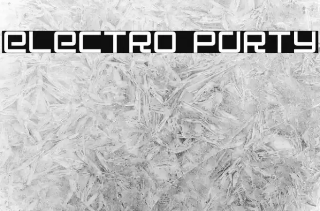 Electro Party Font examples