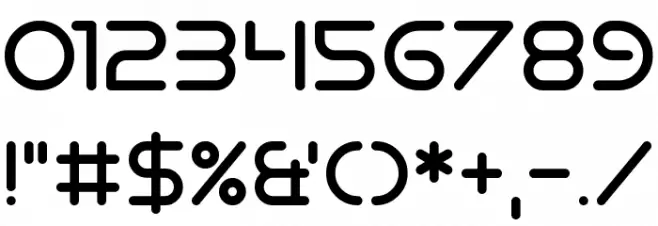 Electro Shackle Font OTHER CHARS