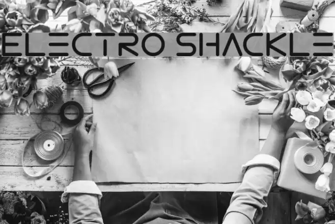 Electro Shackle Font examples