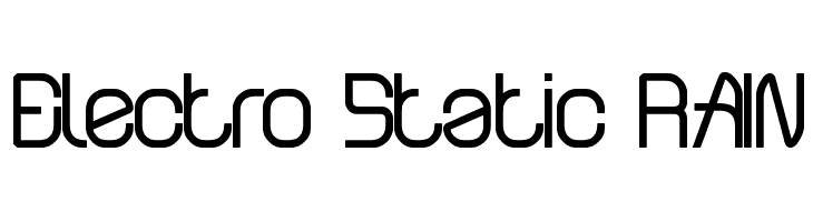 Electro Static RAIN  font caratteri gratis