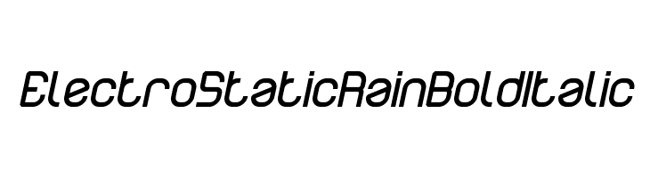 Electro Static Rain Bold Italic  font caratteri gratis
