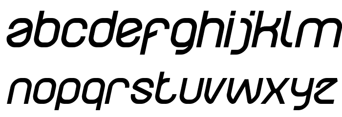 Electro Static Rain Bold Italic Font LOWERCASE