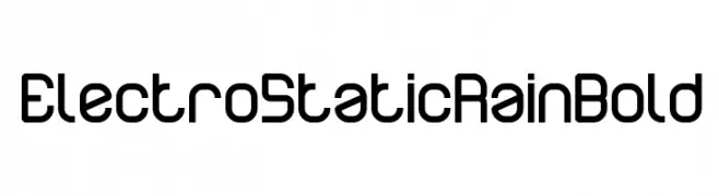 Electro Static Rain Bold  Fuentes Gratis Descargar