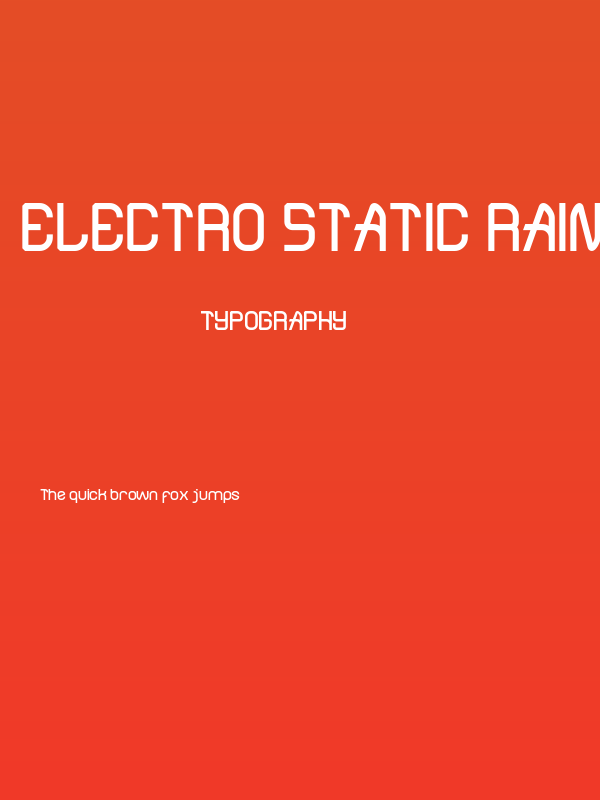 Electro Static Rain Bold Poster