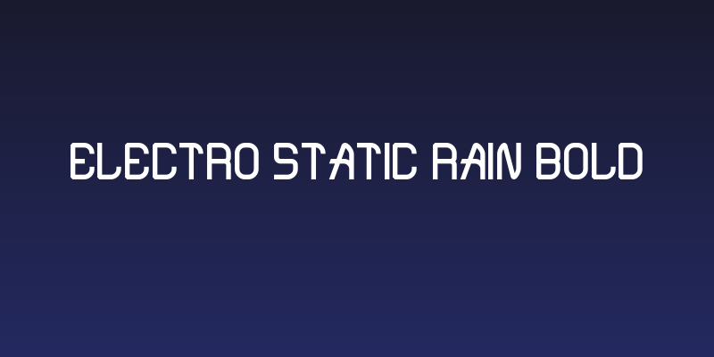 Electro Static Rain Bold Social Header