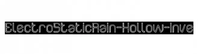 Electro Static Rain-Hollow-Inve  Fuentes Gratis Descargar