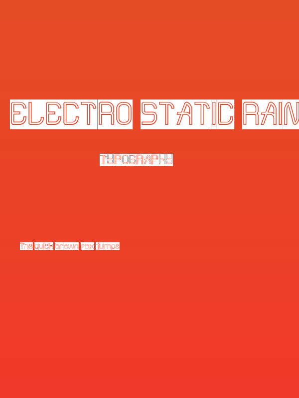 Electro Static Rain-Hollow-Inve Poster