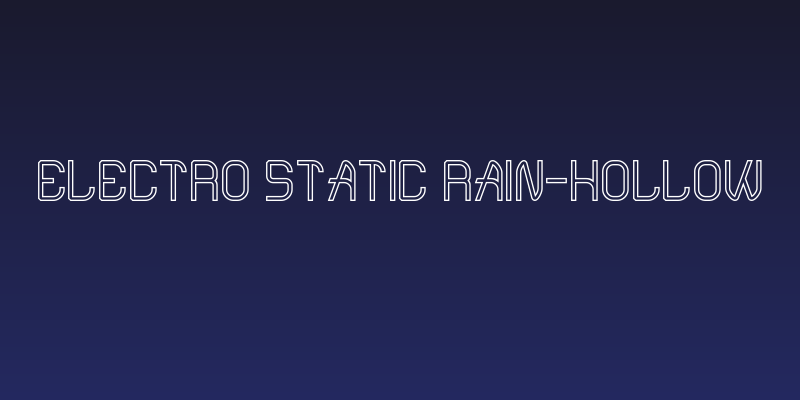 Electro Static Rain-Hollow Social Header