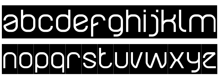 Electro Static Rain-Inverse Font LOWERCASE