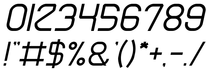 Electro Static Rain Italic Font OTHER CHARS
