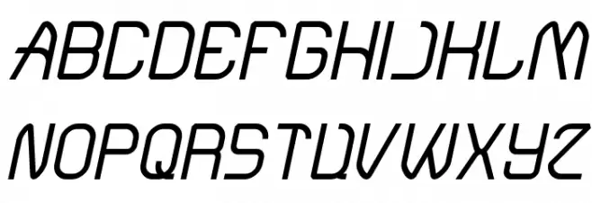 Electro Static Rain Italic Fuentes MAYÚSCULAS